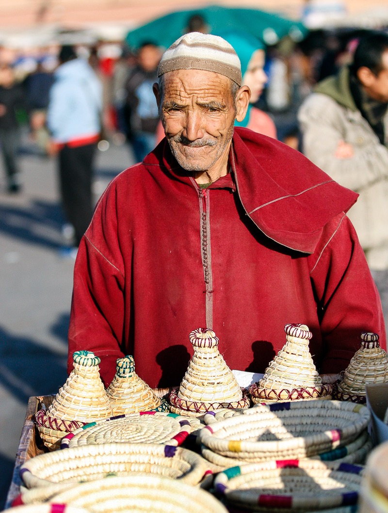 Marrakesh bowl seller, Morocco
