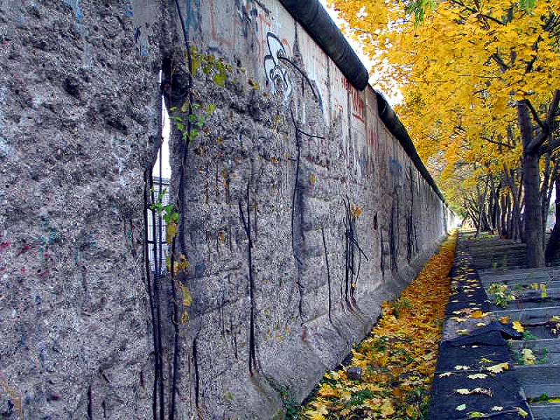 Berlin Wall in the fall
