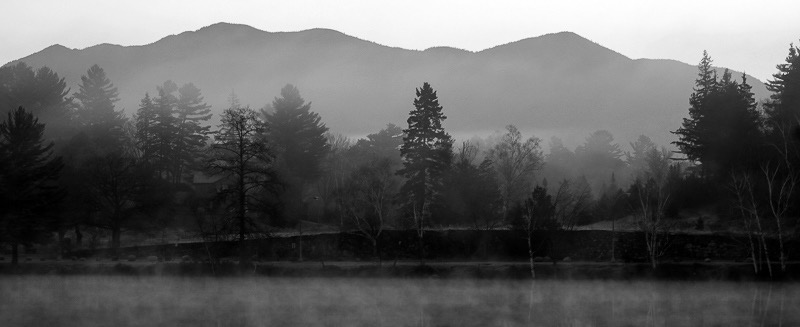 Mirror Lake mist, Lake Placid, NY
