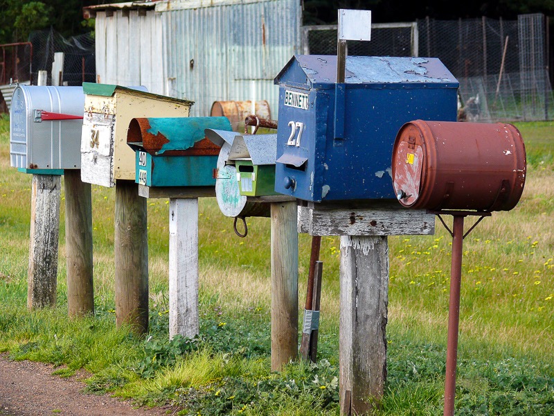 New Zealand mailboxes
