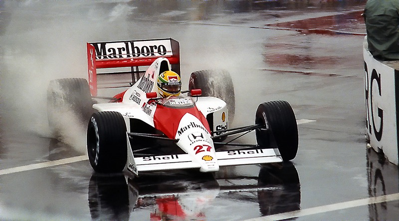 Senna in the Phoenix rain

